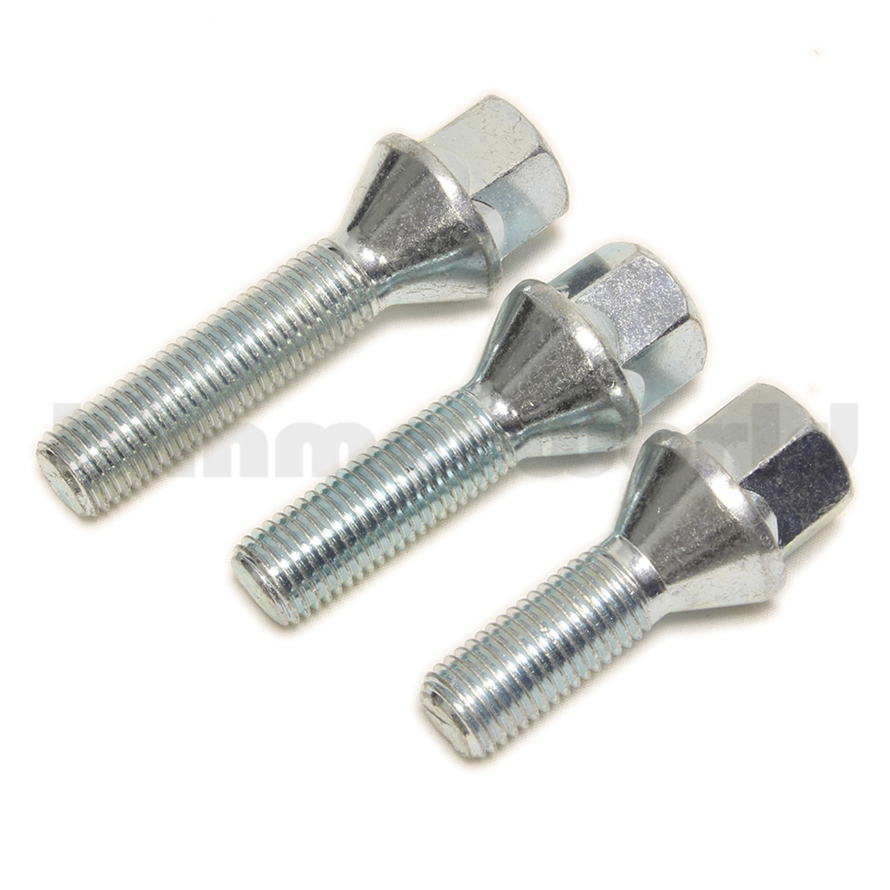M12x1.5 Extended Length Wheel Bolts for Wheel Spacers  - Silver - 47mm