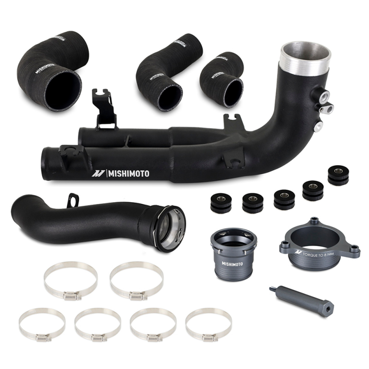 Mishimoto 2021+ BMW G8X M3/M4 Hot Side Intercooler Charge Pipe Kit - MMICP-G80-21 Photo - Primary