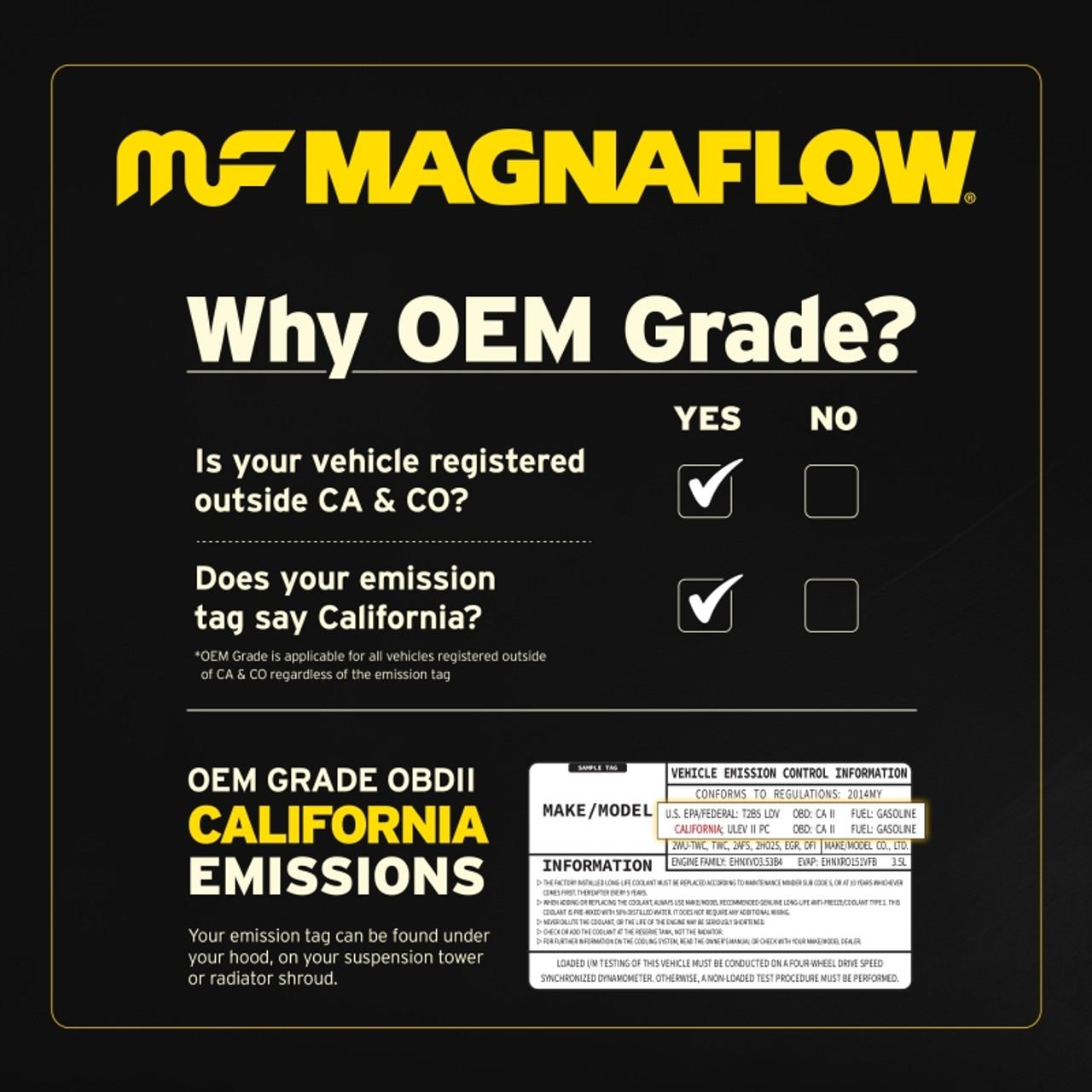 Magnaflow Conv DF 13-14 Mercedes-Benz GL450 V8 4.6 OEM Underbody - 21-485 Product Brochure - a specific brochure describing a Product