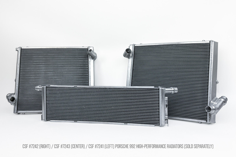 CSF 2019+ 992.1/992.2 Porsche 911(3.0LT Base/T/S/4/4S/GTS/4 GTS) High Perf Left Aluminum Radiator - 7241 Photo - Unmounted
