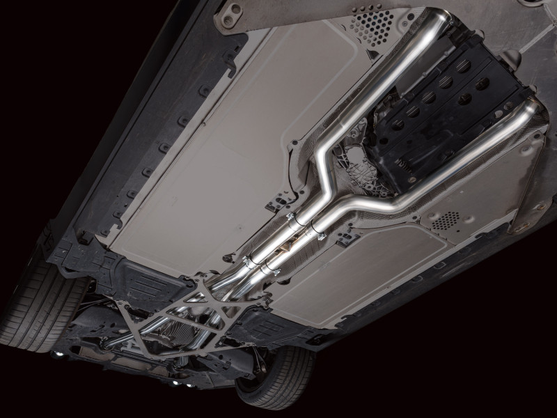 AWE Tuning BMW G90/G99 M5 Track Edition Cat-Back Exhaust - Chrome Silver Tips - 3020-42790 Photo - Mounted