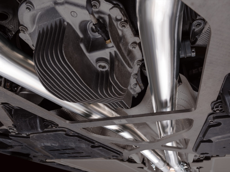 AWE Tuning BMW G90/G99 M5 Track Edition Cat-Back Exhaust - Chrome Silver Tips - 3020-42790 Photo - Mounted
