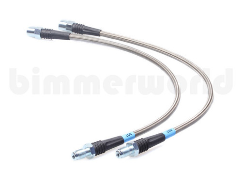 E9X 325i/328i/330i Front BimmerWorld V3 Stainless Steel Brake Line Axle Set