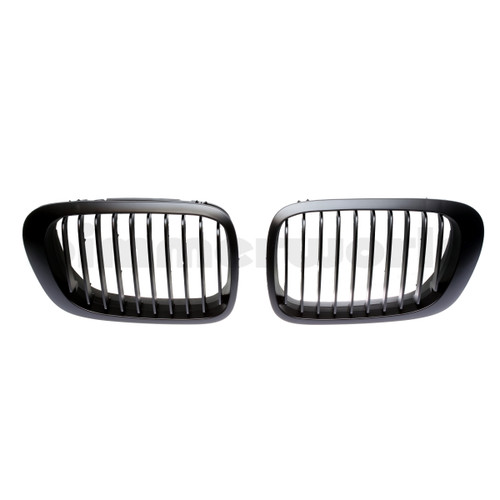 Matte Black Front Grilles - E46 2-Door (Pre-LCI) 2000-2003 & E46 M3