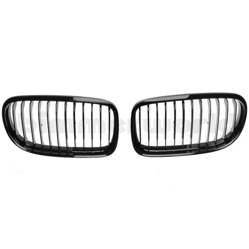 Gloss Black Front Grilles - E90 Sedan, E91 Wagon (LCI) 2009-2011