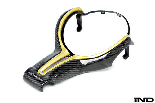 BMW M Performance F-Chassis Steering Wheel Trim - Gloss Carbon BMW M Performance F-Chassis Steering Wheel Trim - Gloss Carbon