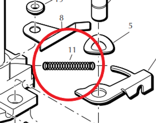 INDEXING ARM SPRING