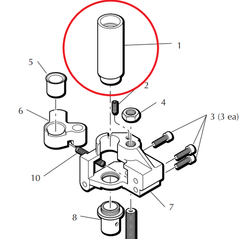 CASE FEEDER ADAPTER  PURPLE