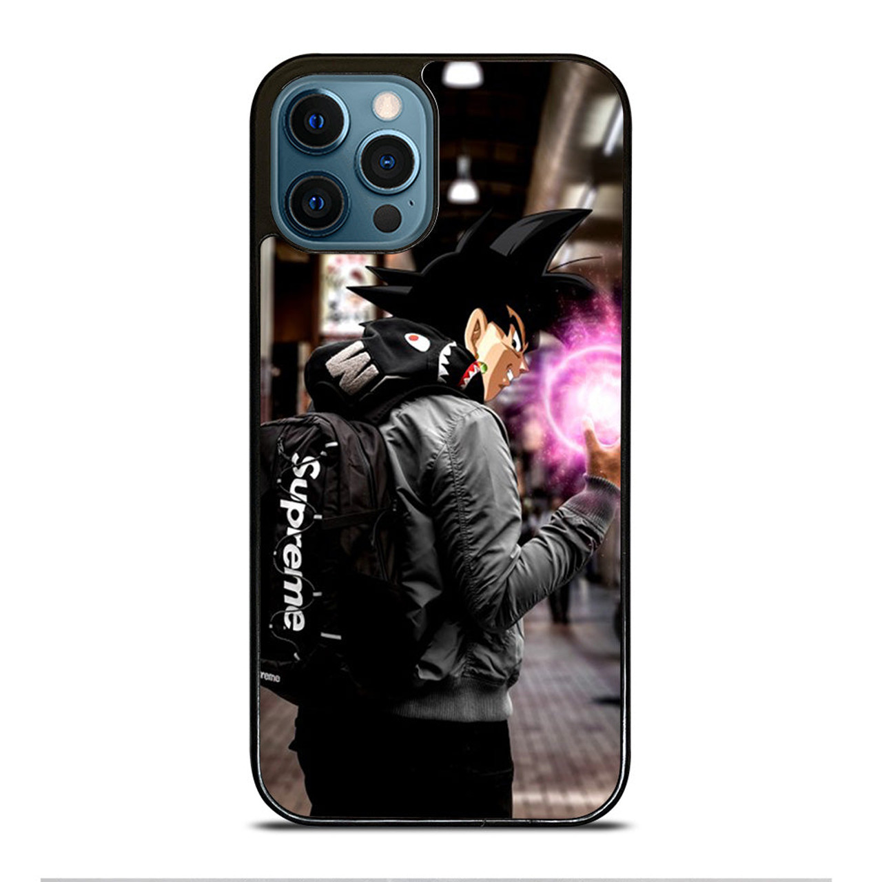 Black Goku Supreme Iphone 12 Pro Max Case Cover
