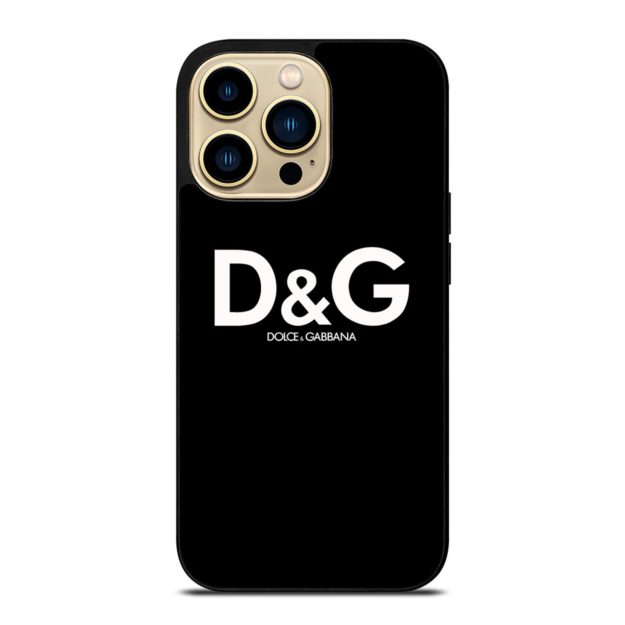 DOLCE AND GABBANA D&G LOGO BLACK iPhone 14 Pro Max Case Cover