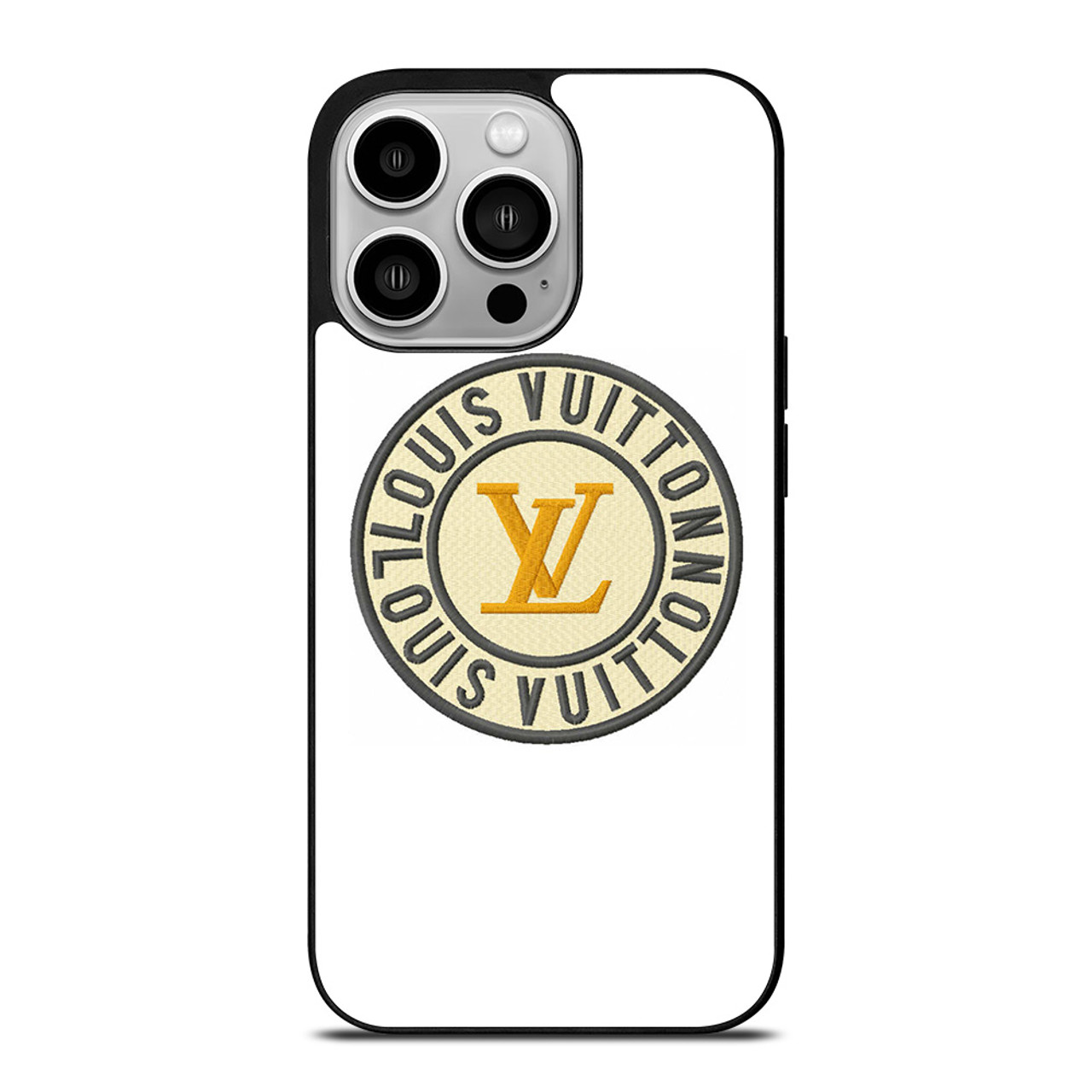 Pink LV Logo iPhone 14 Pro Case