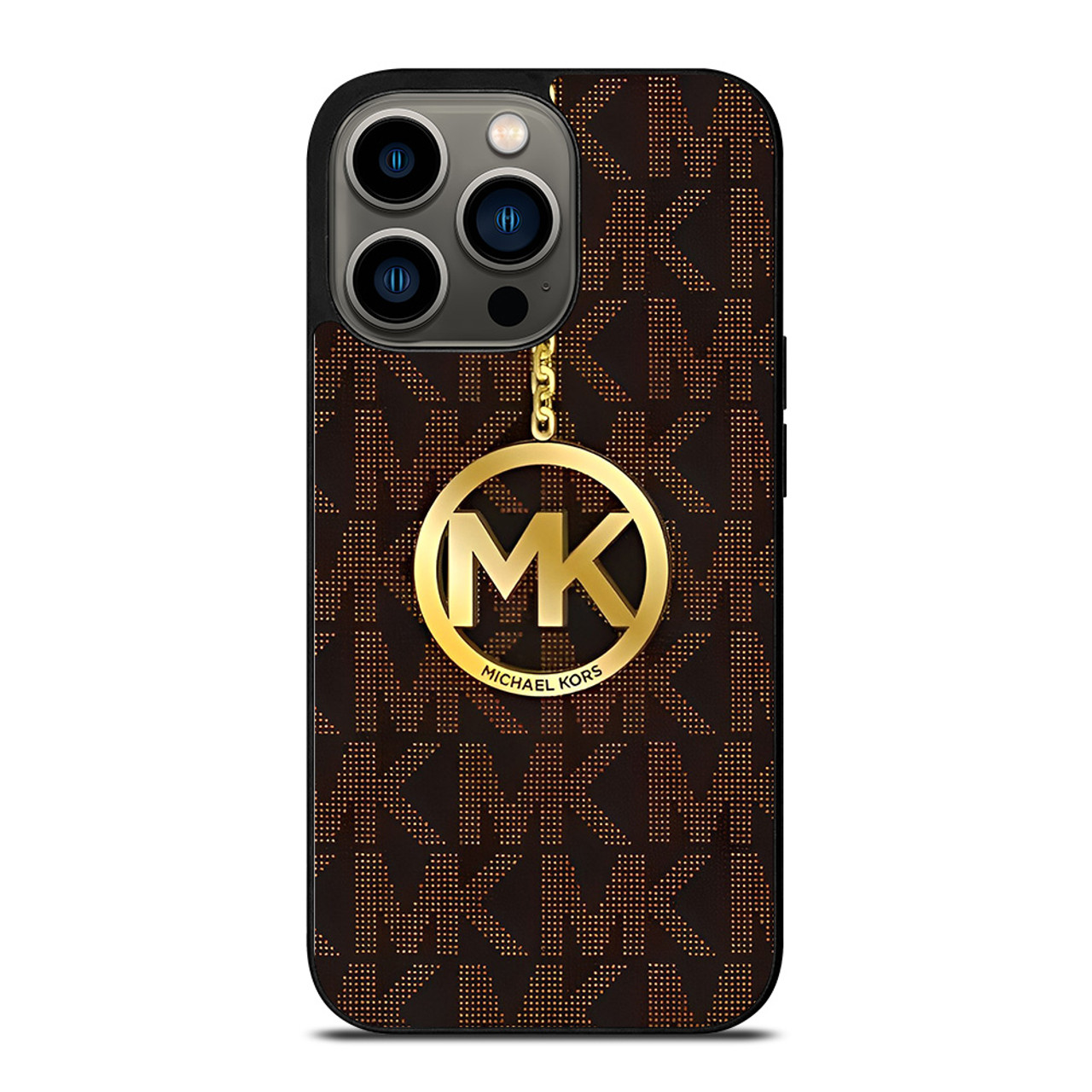 MICHAEL KORS MK GOLD EMBLEM iPhone 13 Pro Case Cover