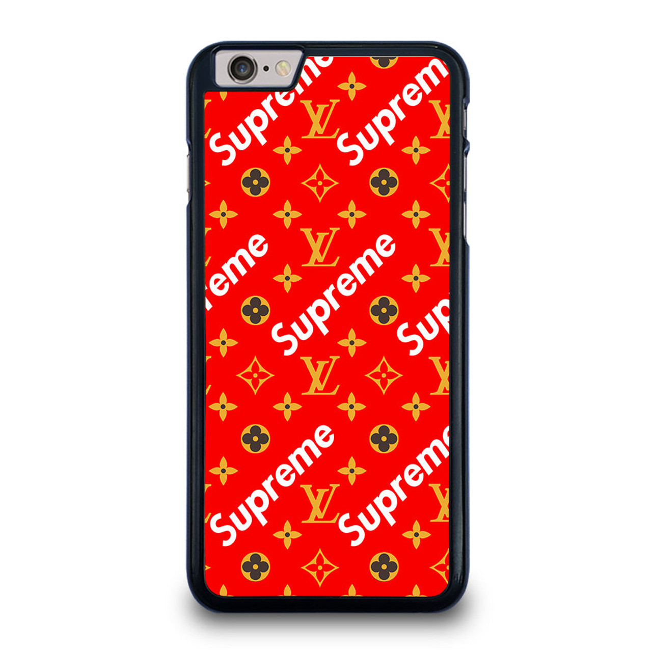 Moet slecht humeur kiespijn NEW SUPREME RED GOLD PATTERN iPhone 6 / 6S Plus Case Cover