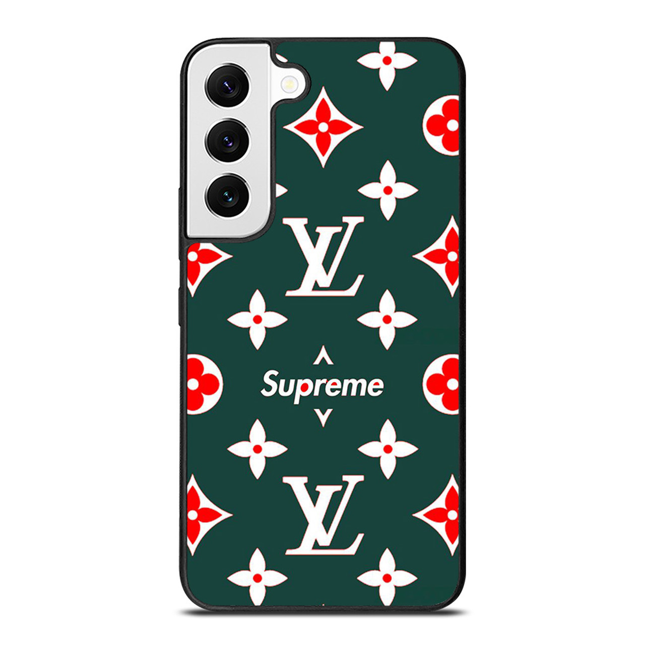 LOUIS VUITTON LOGO GREEN ICON PATTERN Samsung Galaxy S22 Plus Case Cover