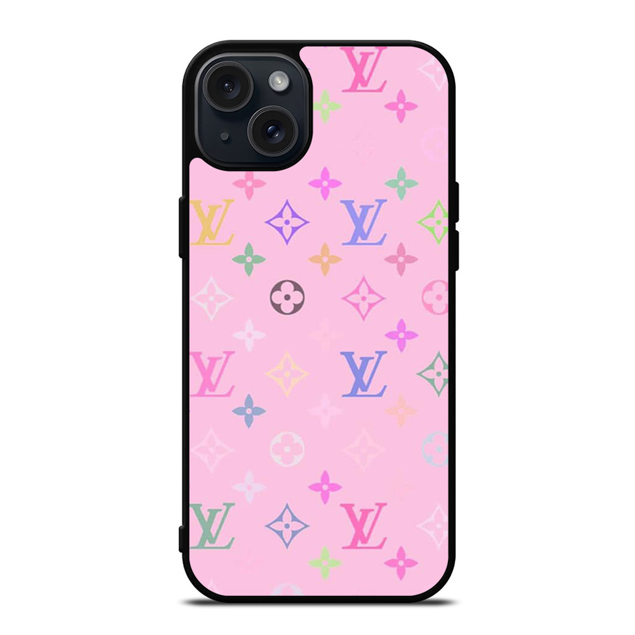 LOUIS VUITTON LV LOGO PINK SPARKLE iPhone 14 Plus Case Cover