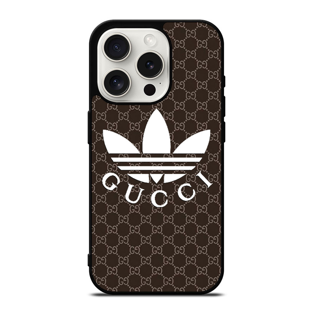 ADIDAS X GUCCI X LOUIS VUITTON PATTERN iPhone 15 Pro Case Cover