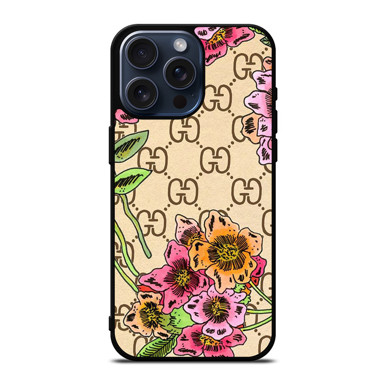 LOGO GUCCI PATTERN iPhone 15 Pro Case Cover