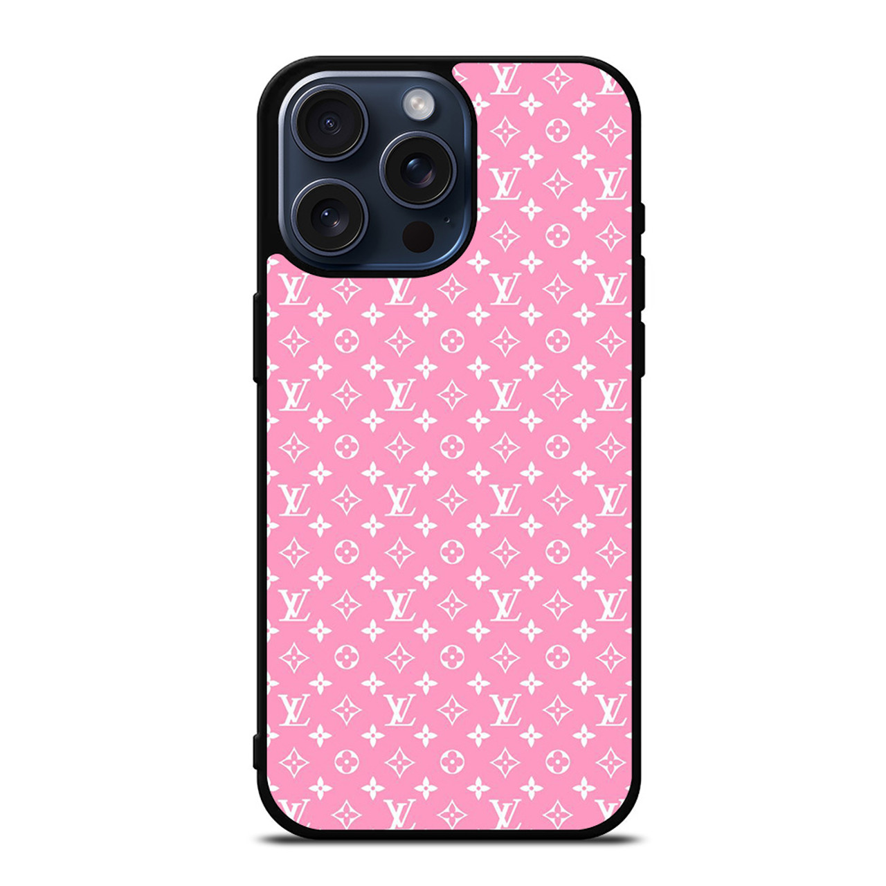 LOUIS VUITTON LV PINK PATTERN ICON iPhone 15 Pro Max Case Cover