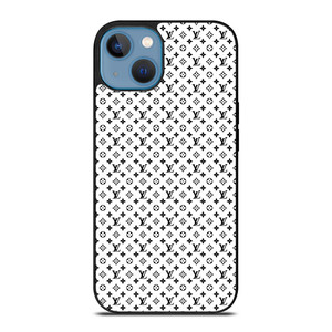 LOUIS VUITTON PATTERN BLACK AND WHITE iPhone 13 Mini Case Cover