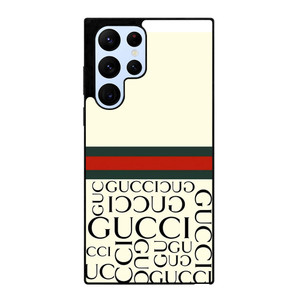 Gucci Logo Brown Phone Case Samsung Galaxy S22 Ultra 2D – javacases