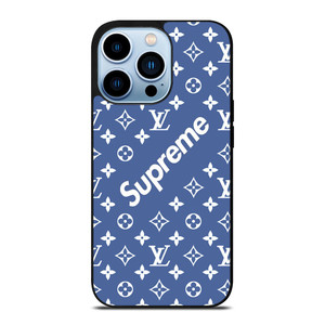 LOUIS VUITTON X SUPREME RED iPhone 15 Plus Case Cover