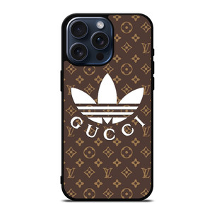 ADIDAS X GUCCI X LOUIS VUITTON PATTERN iPhone 15 Pro Case Cover