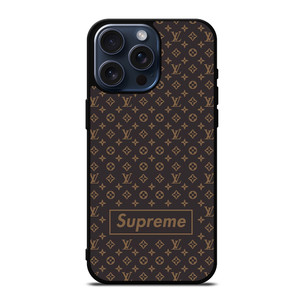 SUPREME LOUIS VUITTON RED iPhone 15 Pro Max Case Cover