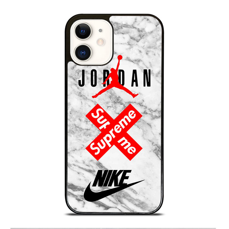 AIR JORDAN MARBLE SUPREME NIKE iPhone 12 Case Cover