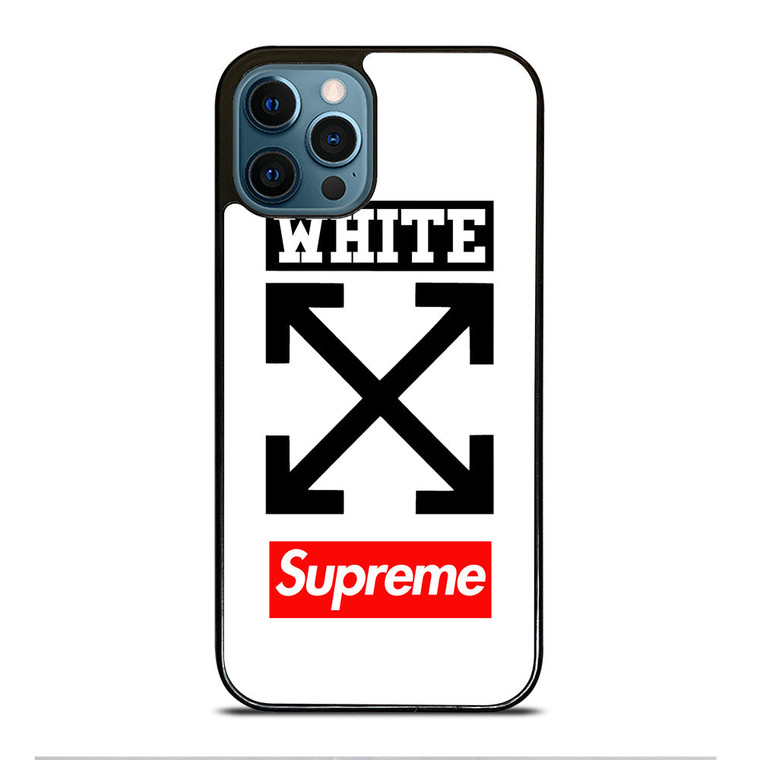 OFF WHITE SUPREME LOGO iPhone 12 Pro Max Case Cover