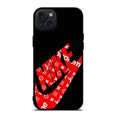 NIKE X LOUIS VUITTON BLACK iPhone 15 Plus Case Cover