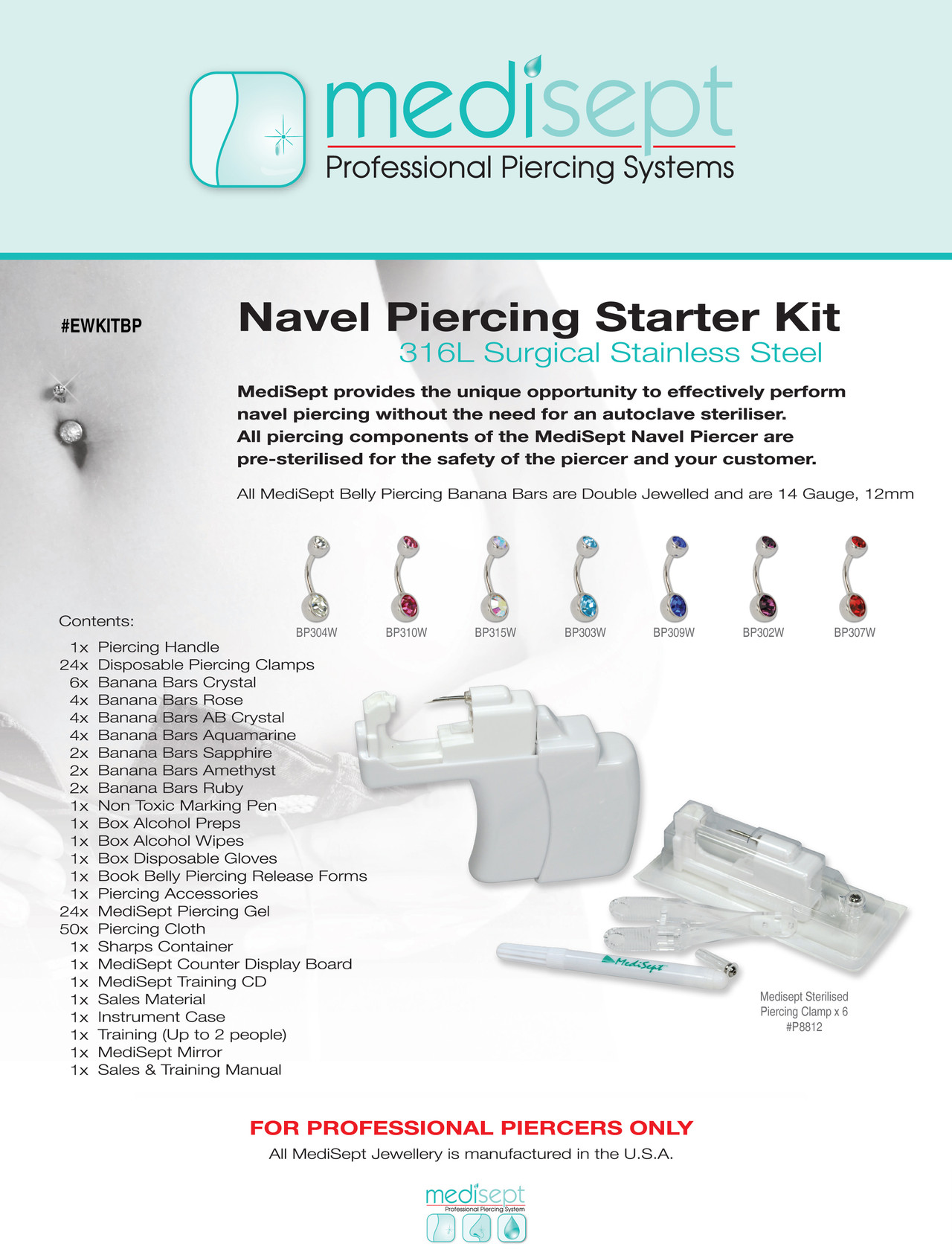 Medisept Products Australian Piercing Systems (APS)