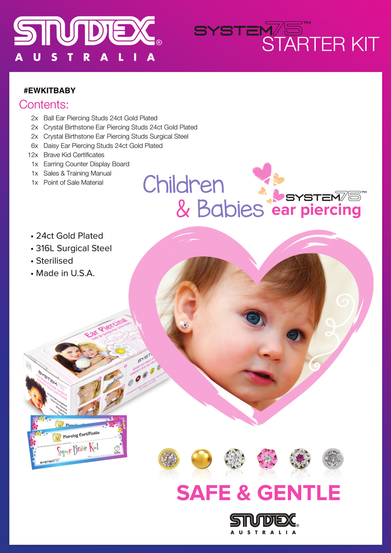 Nose Piercing Starter Kit