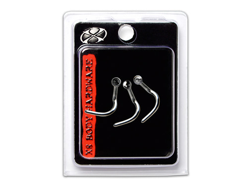 Nose Studs Jet Black 3 Pk