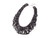 Steel Sapphire Loop Bead Necklace Black