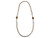 Steel Sapphire Jasper Stone Chain Necklace