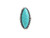 Steel Sapphire Peta Stretch Band Turquoise Ring