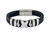 Steel Sapphire Wrist Band Cross Leather Stainless Steel