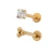Flatback 3MM CZ Ball Trio GP