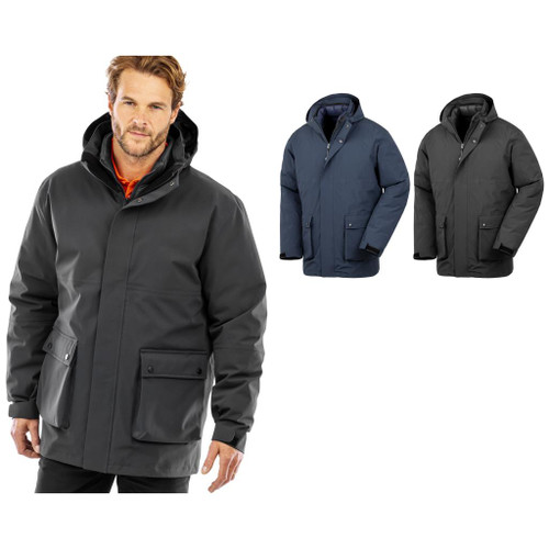 Result Recycled Recycled 3-in-1 padded ripstop jacket