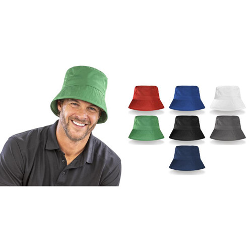 Result Headwear Recycled bound edge bucket hat
