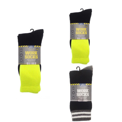 Ribbon Men’s 3-pack work socks (recycled cotton)
