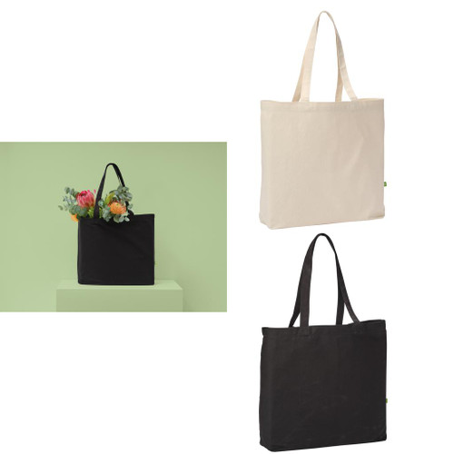 Nutshell® Organic canvas ‘flat base’ landscape shopper