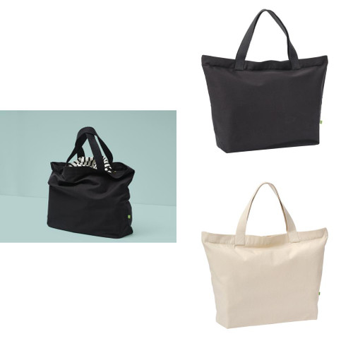 Nutshell® Elba organic canvas premium zip tote