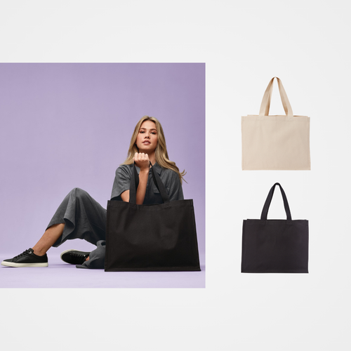 Nutshell® Recycled premium canvas ‘stand-up’ shopper