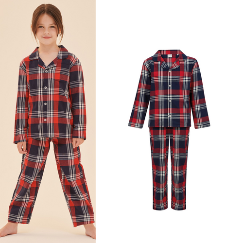 SF Minni Kids tartan lounge set