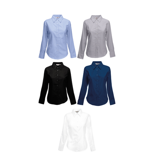 Fruit of the Loom Women's Oxford long sleeve shirt