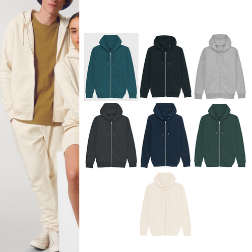 Stanley/Stella Cultivator, unisex iconic zip-thru hoodie sweatshirt (STSM566)