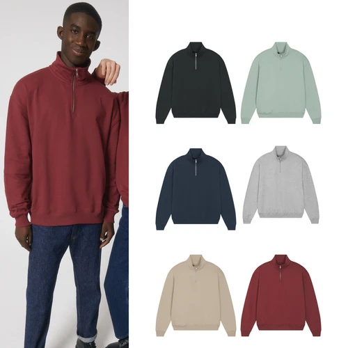 Stanley/Stella Unisex Miller dry 1/4 zip sweatshirt (STSU795)