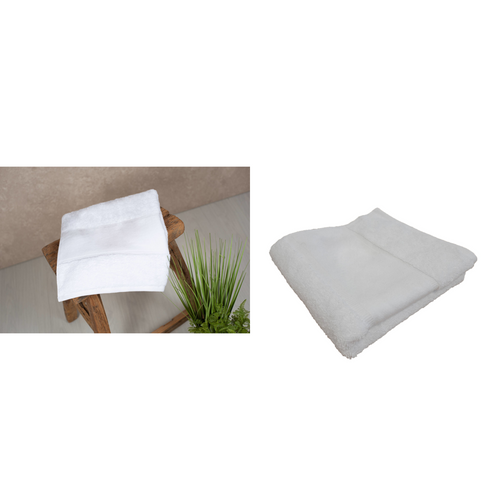 Towel City Organic bath towel with printable border