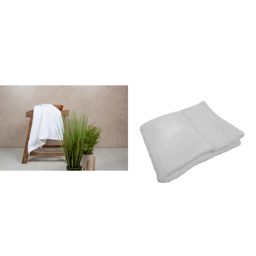 Towel City Organic guest towel with printable border